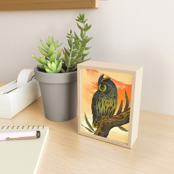 Dusk Owl Mini Art Print Gallery Image 2