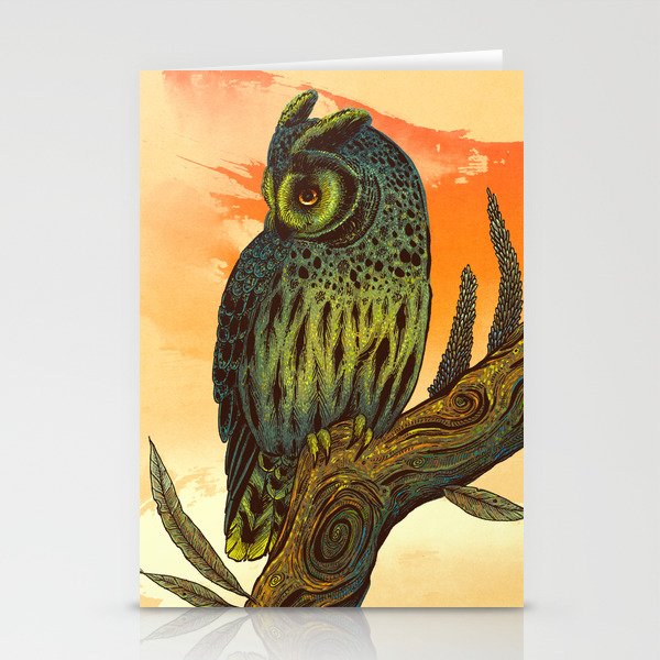 Dusk Owl Stationery Card Gallery Image 2