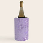 Modern elegant lavender lilac glitter marble Wine Chiller Gallery Image 2