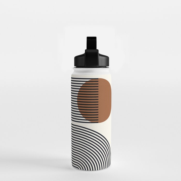 Abstraction_SUN_LINE_POP_ART_Minimalism_S001S Water Bottle Gallery Image 2