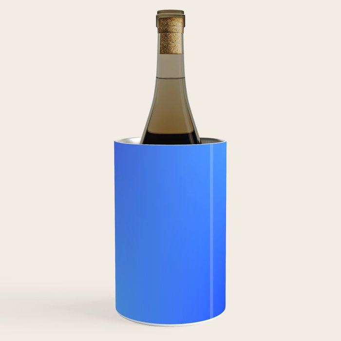 16 Blue Gradient 220506 Aura Ombre Valourine Digital Minimalist Art Wine Chiller