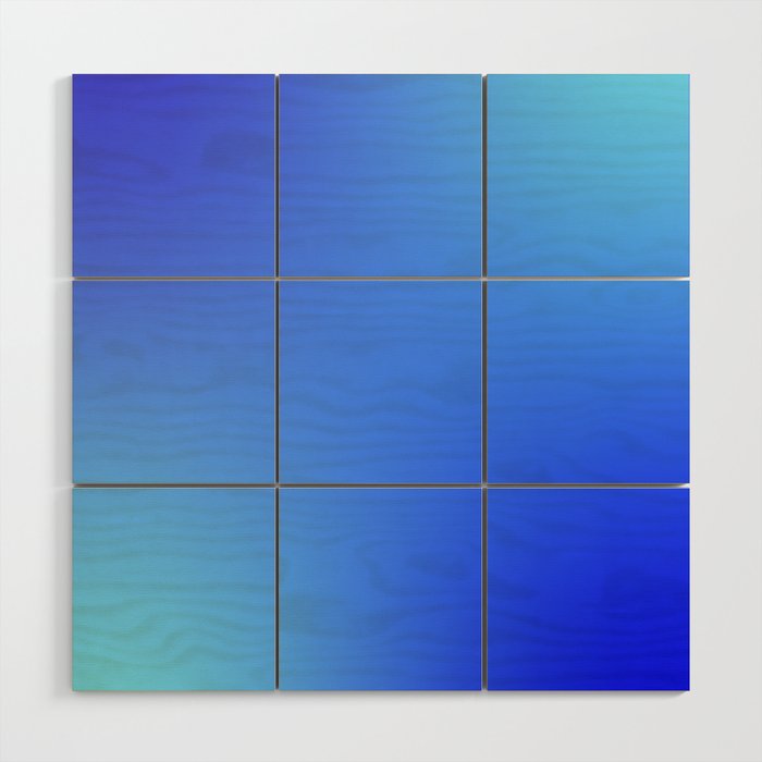 16 Blue Gradient 220506 Aura Ombre Valourine Digital Minimalist Art Wood Wall Art Gallery Image 1