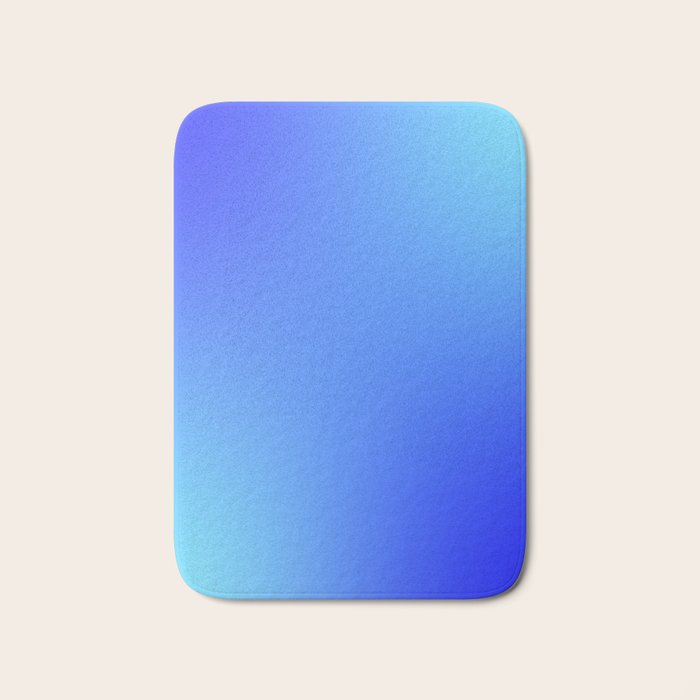16 Blue Gradient 220506 Aura Ombre Valourine Digital Minimalist Art Bath Mat Gallery Image 1