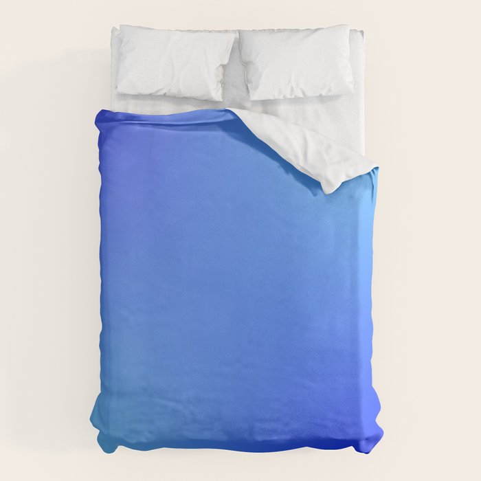 16 Blue Gradient 220506 Aura Ombre Valourine Digital Minimalist Art Duvet Cover Gallery Image 6