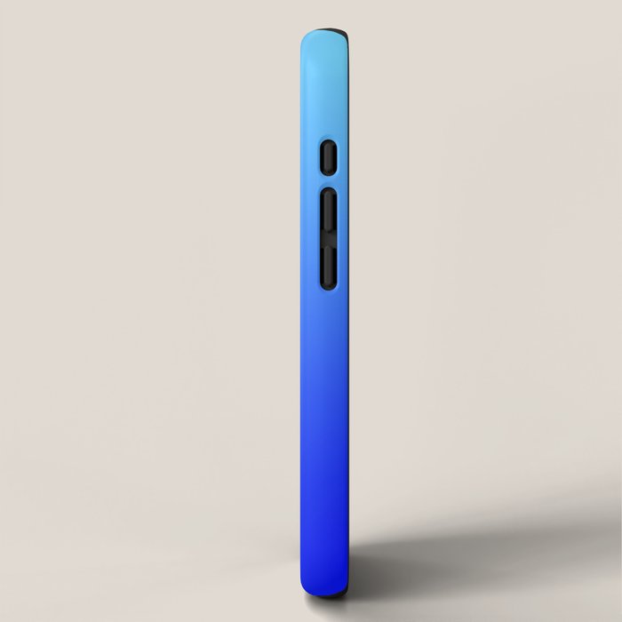 16 Blue Gradient 220506 Aura Ombre Valourine Digital Minimalist Art iPhone Case Gallery Image 2