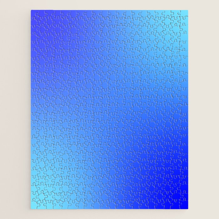 16 Blue Gradient 220506 Aura Ombre Valourine Digital Minimalist Art Jigsaw Puzzle Gallery Image 1
