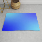 16 Blue Gradient 220506 Aura Ombre Valourine Digital Minimalist Art Rug Gallery Image 1