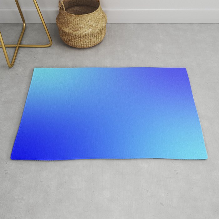 16 Blue Gradient 220506 Aura Ombre Valourine Digital Minimalist Art Rug Gallery Image 1