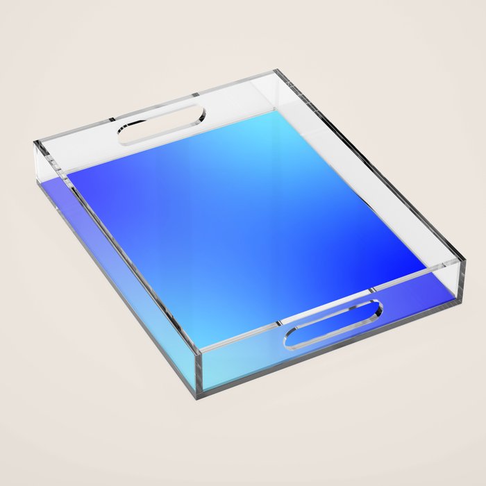 16 Blue Gradient 220506 Aura Ombre Valourine Digital Minimalist Art Acrylic Tray Gallery Image 1