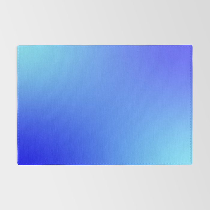 16 Blue Gradient 220506 Aura Ombre Valourine Digital Minimalist Art Rug Gallery Image 2