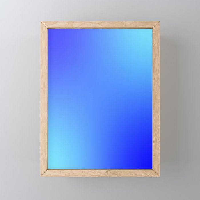 16 Blue Gradient 220506 Aura Ombre Valourine Digital Minimalist Art Mini Art Print Gallery Image 1
