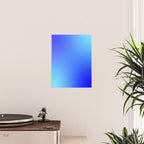 16 Blue Gradient 220506 Aura Ombre Valourine Digital Minimalist Art Poster Gallery Image 2