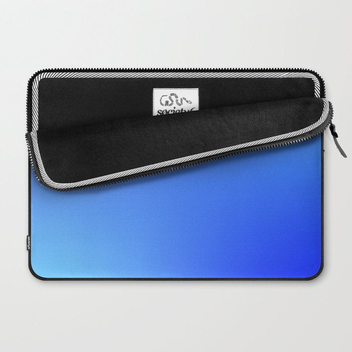 16 Blue Gradient 220506 Aura Ombre Valourine Digital Minimalist Art Laptop Sleeve Gallery Image 2