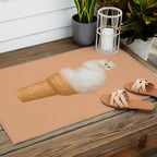 Cat Ice Cream - Peach Outdoor Rug Gallery Image 2