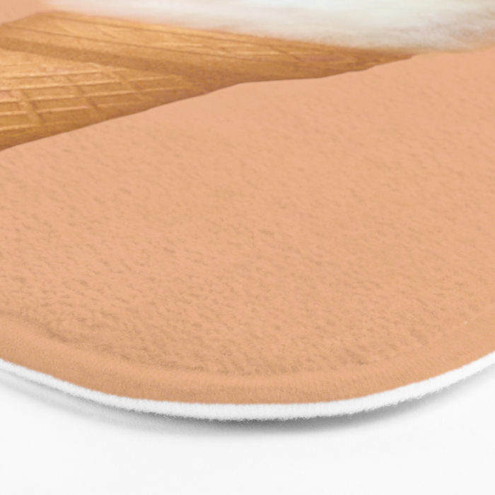 Cat Ice Cream - Peach Bath Mat Gallery Image 3