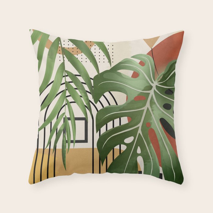 Nature Geometry XVII Throw Pillow Gallery Image 1