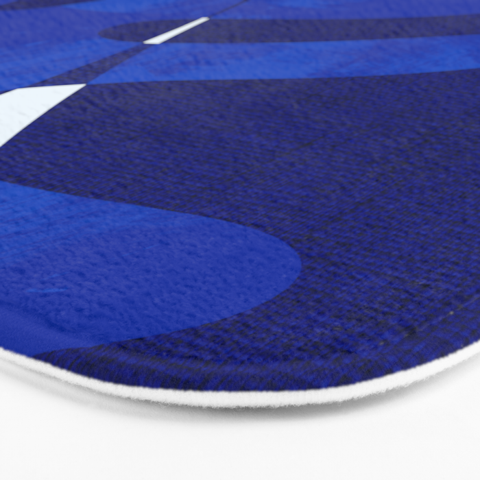 geometric blue matisse shapes Bath Mat Gallery Image 3