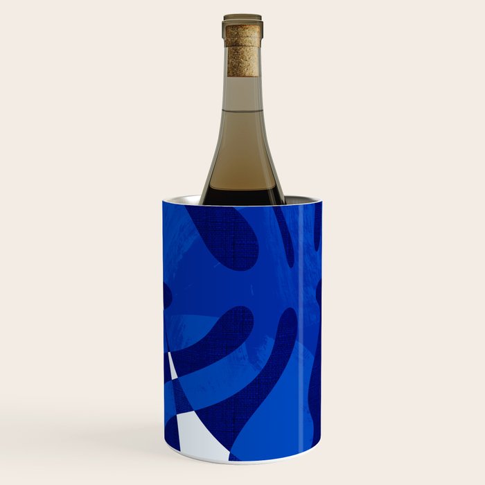 geometric blue matisse shapes Wine Chiller Gallery Image 3