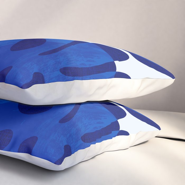 geometric blue matisse shapes Pillow Sham Gallery Image 3