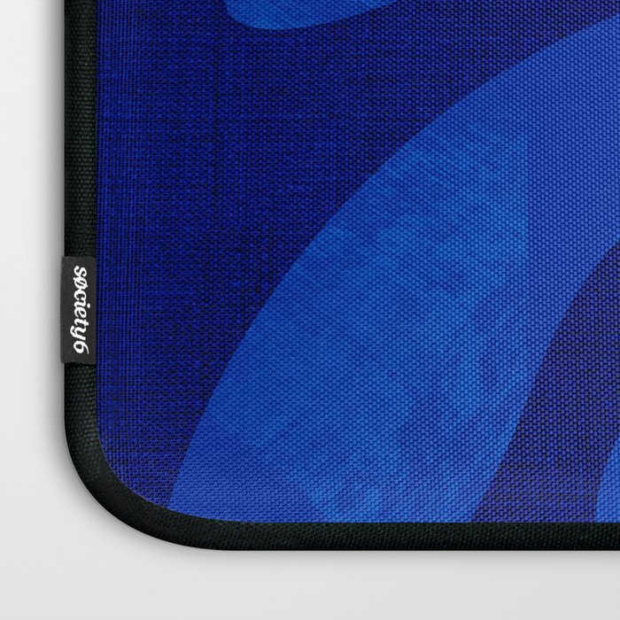 geometric blue matisse shapes Laptop Sleeve Gallery Image 3
