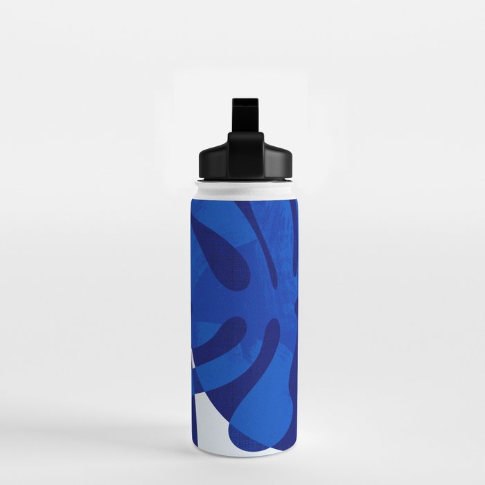 geometric blue matisse shapes Water Bottle Gallery Image 2
