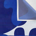geometric blue matisse shapes Wall Tapestry Gallery Image 3