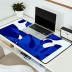 geometric blue matisse shapes Desk Mat Gallery Image 2