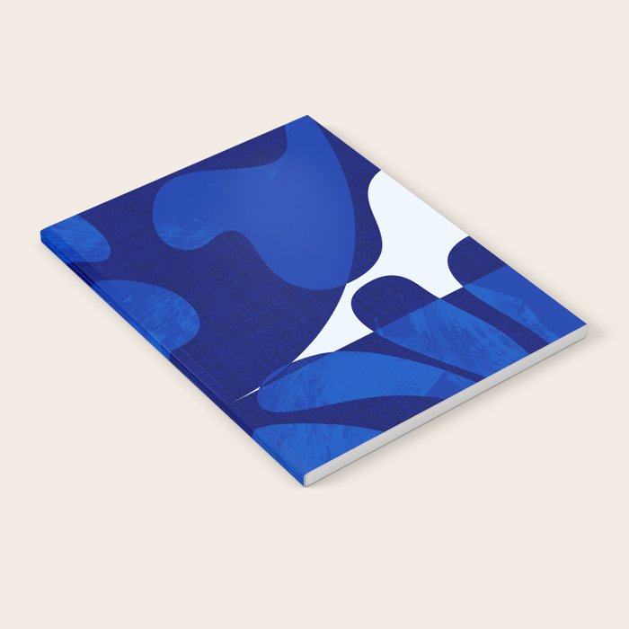 geometric blue matisse shapes Notebook Gallery Image 2