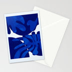 geometric blue matisse shapes Stationery Card Gallery Image 2