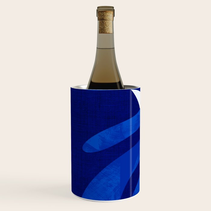 geometric blue matisse shapes Wine Chiller Gallery Image 2