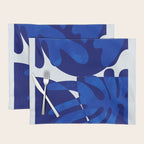 geometric blue matisse shapes Placemat Gallery Image 1