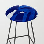 geometric blue matisse shapes Stool Gallery Image 2