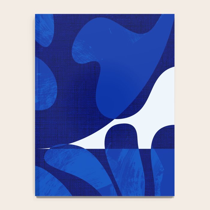 geometric blue matisse shapes Notebook Gallery Image 4