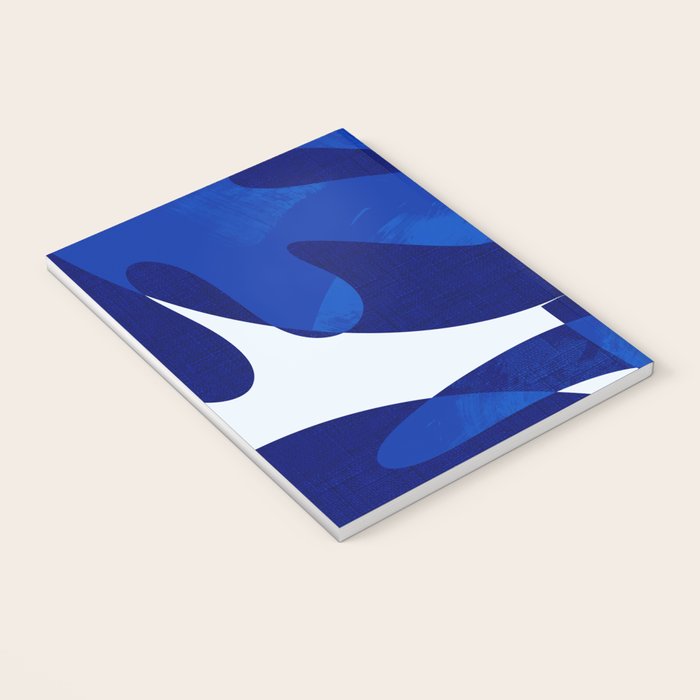 geometric blue matisse shapes Notebook Gallery Image 3