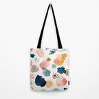 WILD WHIMS Abstract Watercolor Brush Strokes Tote Bag Gallery Image 2