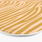 Dopamine Zebra Print In Amber Yellow Bath Mat Gallery Image 3