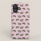 Hedgehog Rose Pink iPhone Case Gallery Image 1