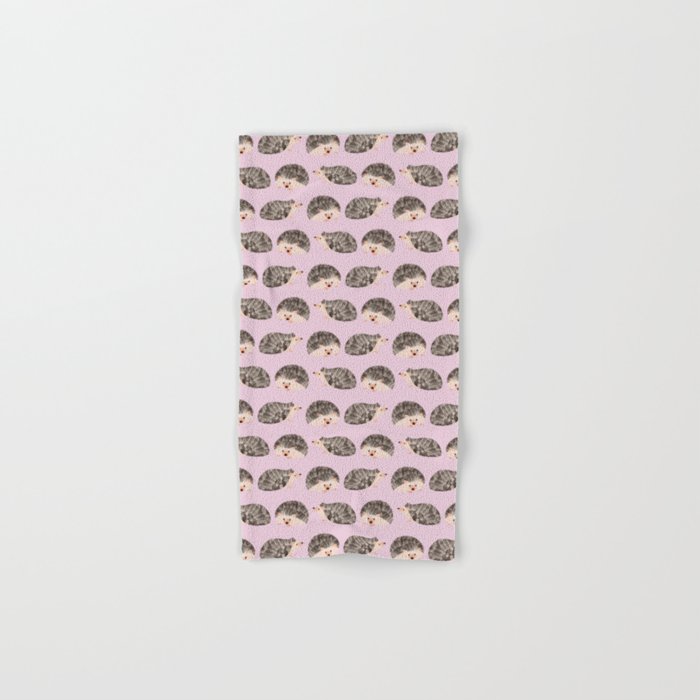 Hedgehog Rose Pink Bath Towel Gallery Image 1