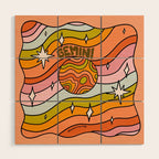 Gemini Planet Wood Wall Art Gallery Image 1