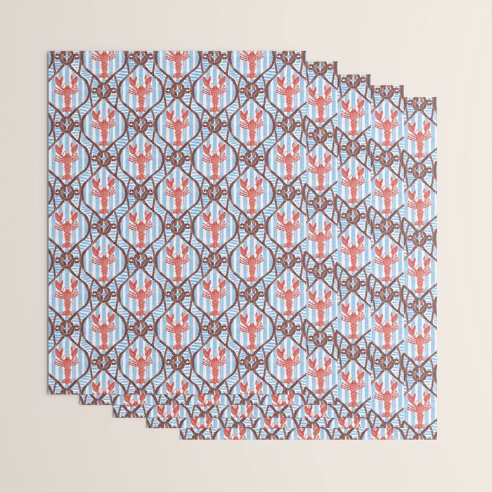 Coastal Lobster Elegance Wrapping Paper Gallery Image 3