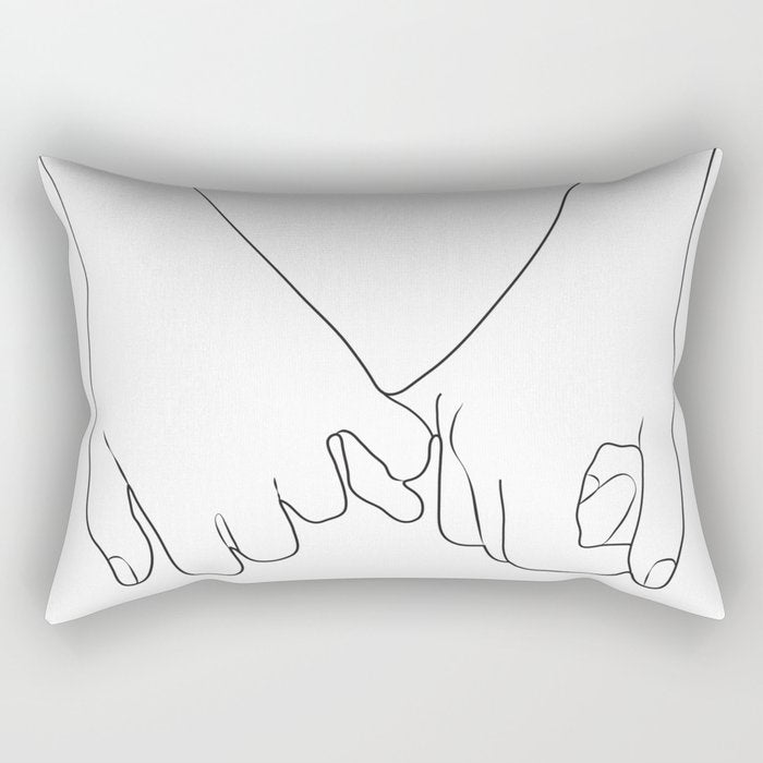 Pinky Promise IV Rectangular Pillow Gallery Image 2