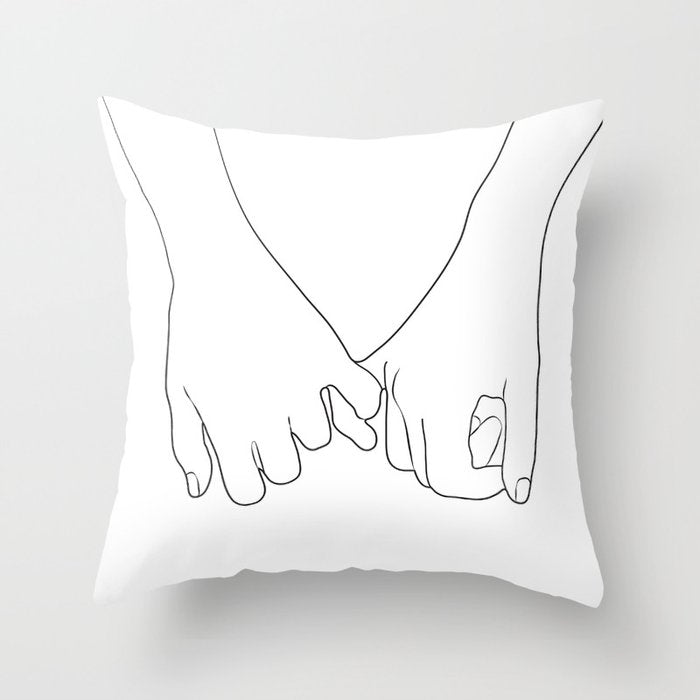Pinky Promise IV Throw Pillow Gallery Image 6