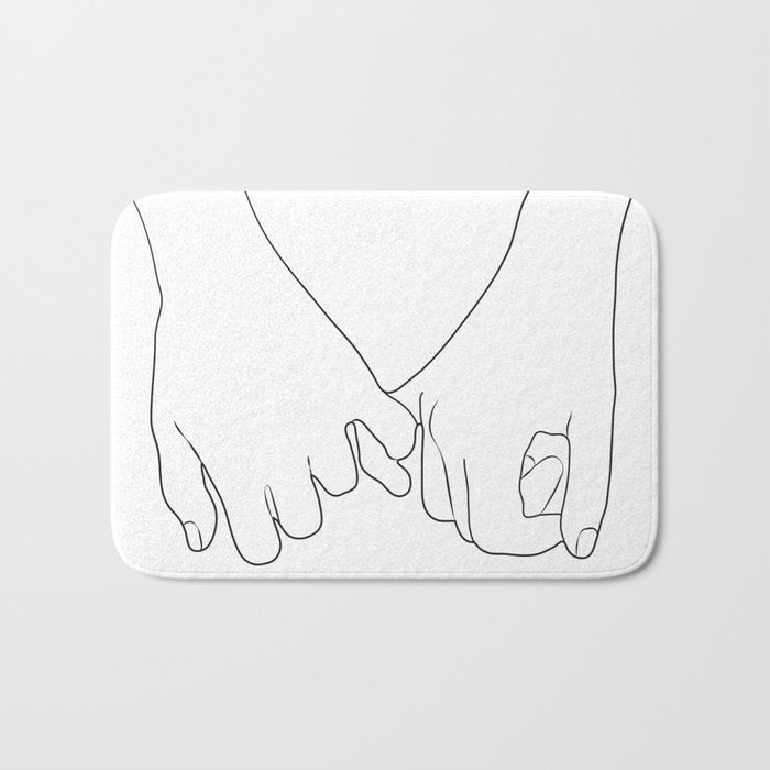 Pinky Promise IV Bath Mat Gallery Image 1