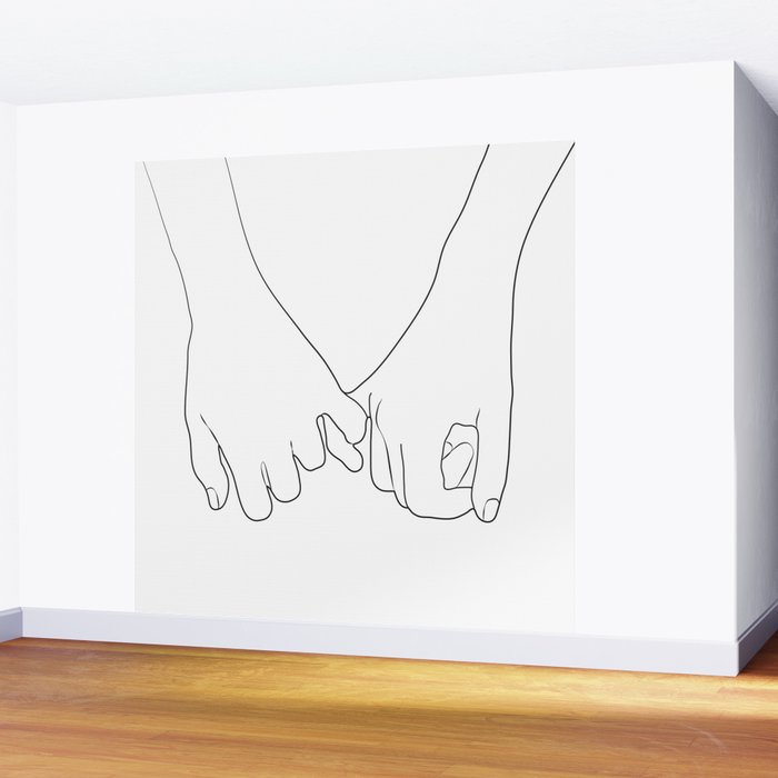 Pinky Promise IV Wall Mural Gallery Image 2