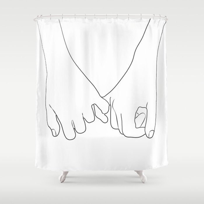 Pinky Promise IV Shower Curtain Gallery Image 1