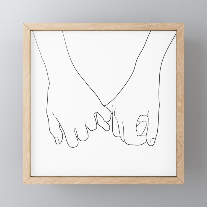 Pinky Promise IV Mini Art Print Gallery Image 1