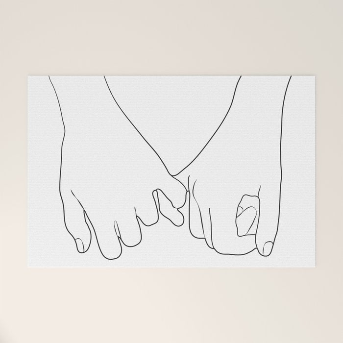 Pinky Promise IV Welcome Mat Gallery Image 1
