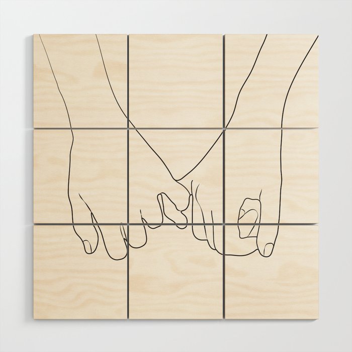 Pinky Promise IV Wood Wall Art Gallery Image 1