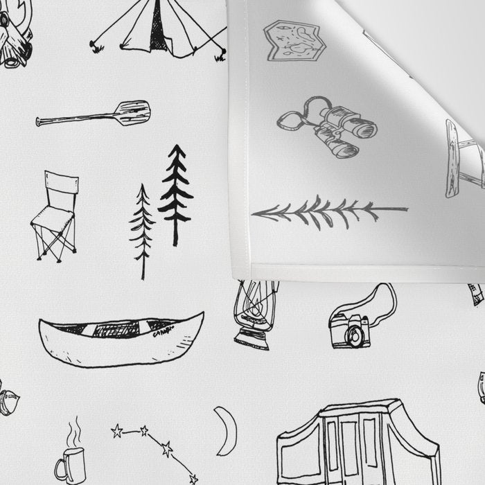 Simple Camping Wall Tapestry Gallery Image 3