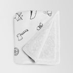 Simple Camping Throw Blanket Gallery Image 3